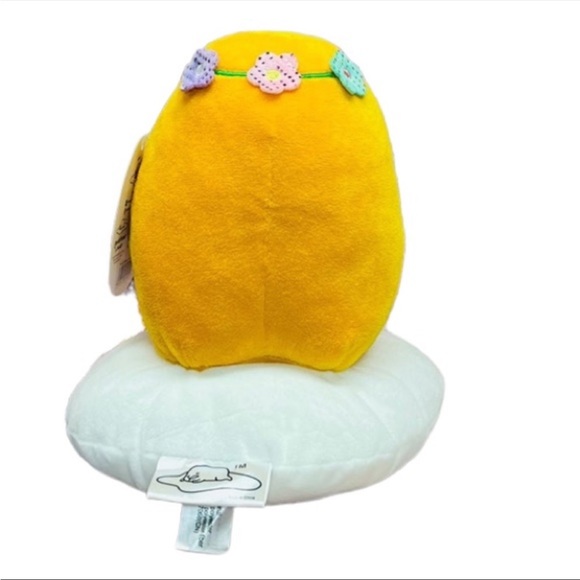 Easter Spring Gudetama The Lazy Egg Flower Child Super Soft Plush - Picture 3 of 4